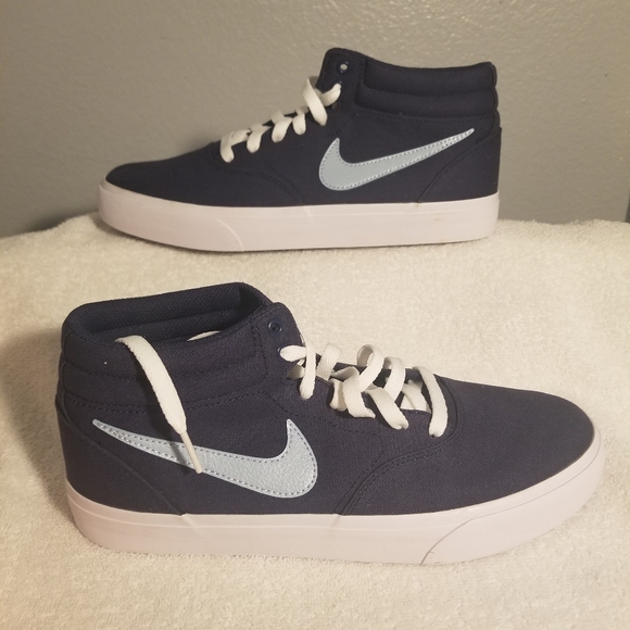 nike sb charge mid canvas trainers mens